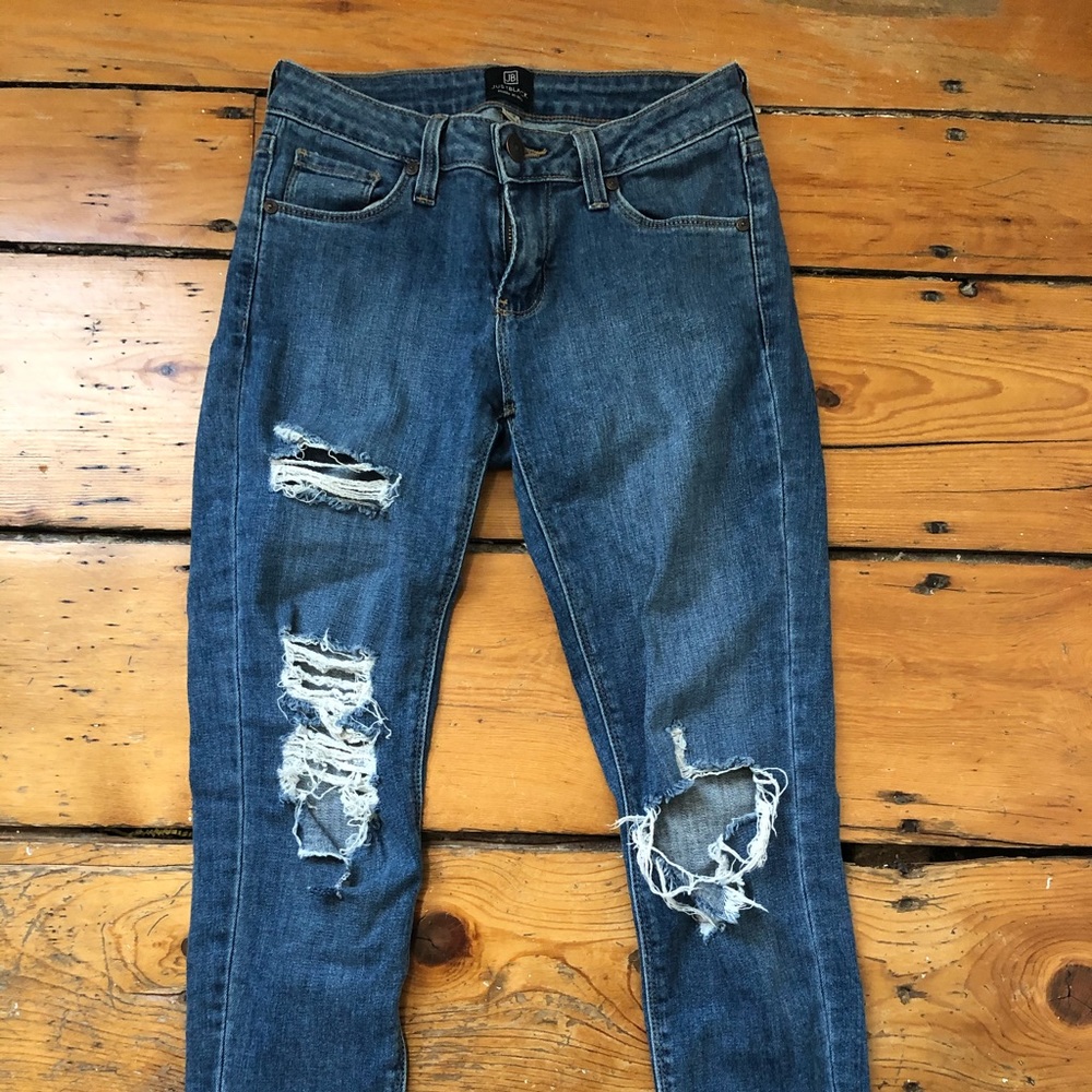 Just Black light blue ripped jeans